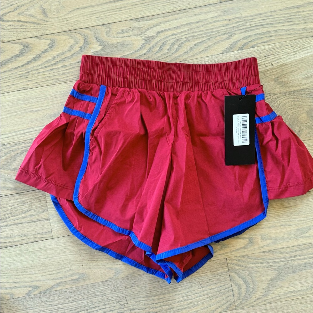 NWT Five The Label Dancewear Pretty In Pleats Short - Red Currant size YXL (12)